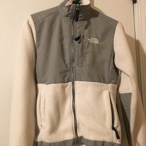 Fleece White North Face Jacket